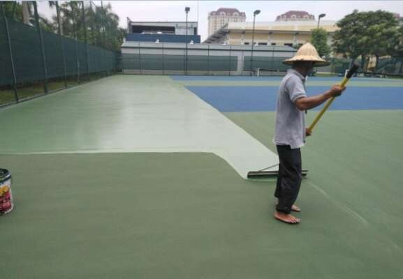 Sơn bề mặt sân tennis