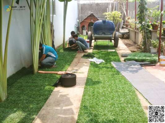 Gía thi công sân cỏ nhân tạo sân vườn chất lượng