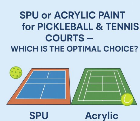 So sánh 02 hệ sơn SPU và Acrylic cho sân pickleball và tennis