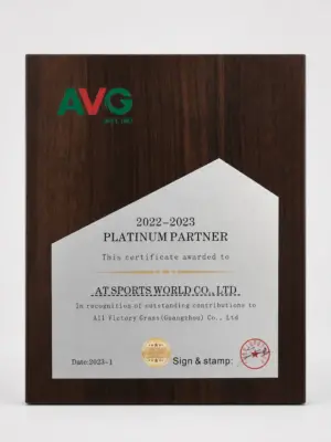 Chứng nhận AVG Platinum Partner 2022-2023 trao cho AT Sports World