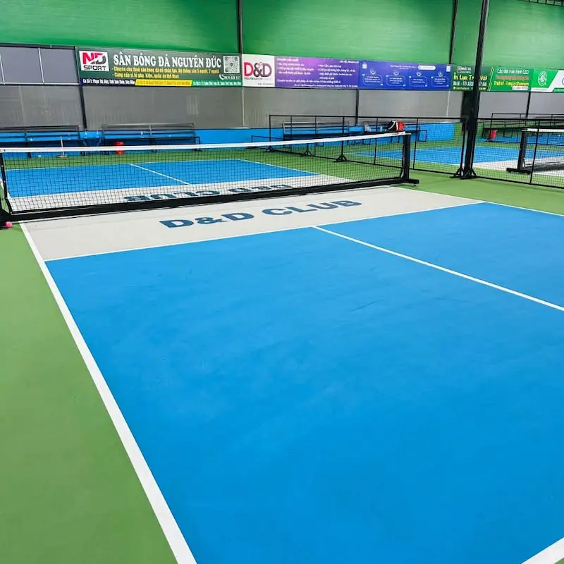 Cụm 8 sân pickleball D&D tại Xuân Thới Sơn, TP. Hồ Chí Minh do AT SPORT thi công