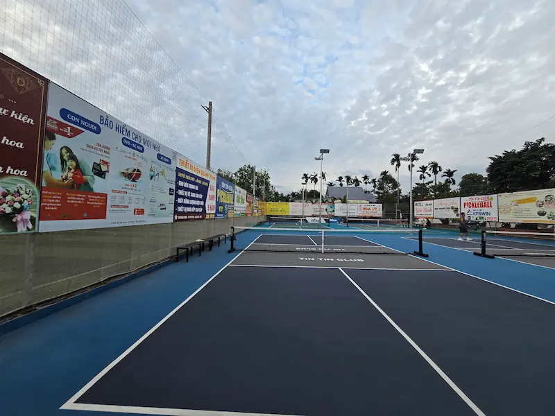 Cụm 6 sân pickleball Tin Tin tại Ngãi Giao, Châu Đức, Bà Rịa - Vũng Tàu do AT SPORT thi công